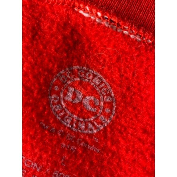 Mens DC Comic Red Super Hero Flash Graphic sweatshirt pull over large 6191 - Picture 8 of 8